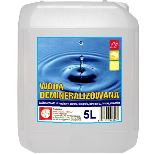 Distilled demineralized water 5L