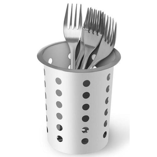Royal Catering stainless steel perforated cutlery container insert forks spoons