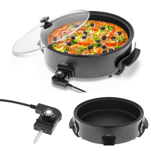 Multipanel Teflon pizza pan for bacon 40cm 1400W Bredeco