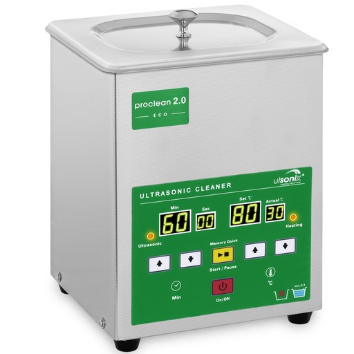 Ulsonix PROCLEAN 2.0 ECO ultrasonic bath washer purifier 2L