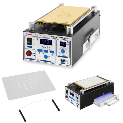 Heater service separator for repairing LCD screens up to 8 inches Stamos Soldering S-LS-23