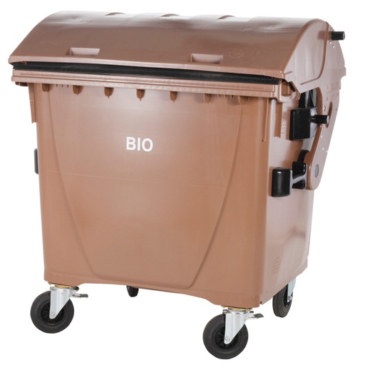 Bio container for BIO garbage and food waste ATEST - brown 1100L