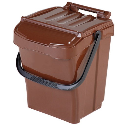 BIO waste sorting garbage can URBA PLUS 40L - brown