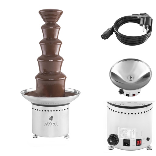 Royal Catering RCCF-65W4 5 tier 6kg chocolate fountain