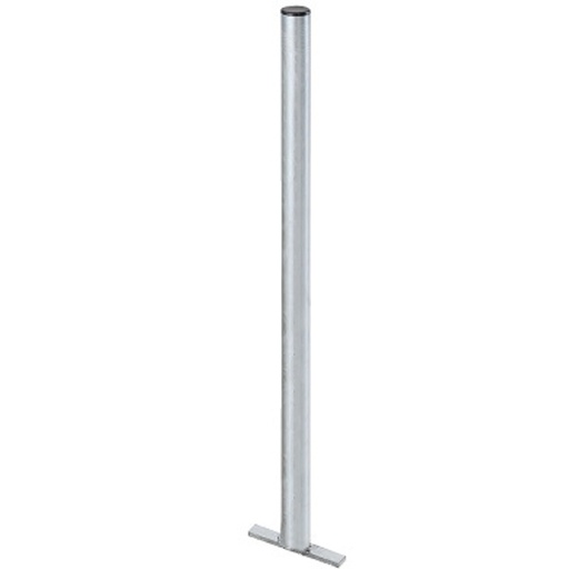 Steel post for fixing basket and bag tray 150cm