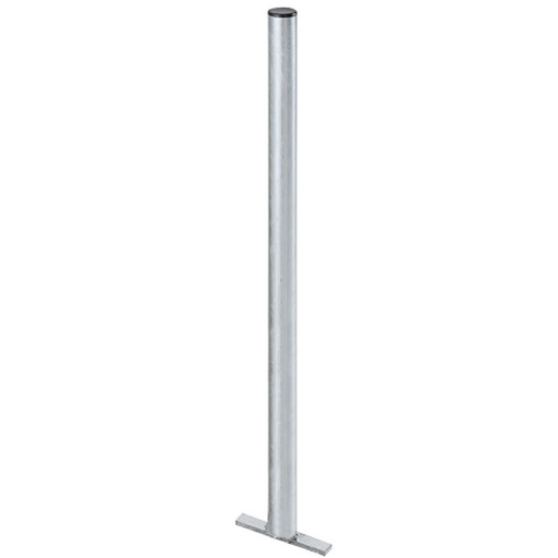 Galvanized steel post for street trash garbage can 60x1200mm