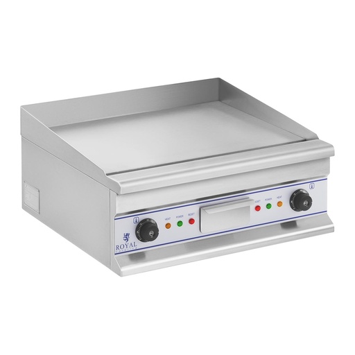 Smooth plate electric grill for frying 60cm 400V Royal Catering RCG 60S