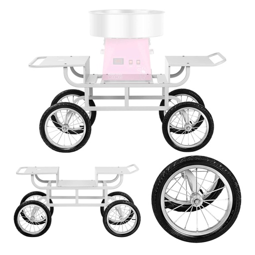 Platform cart on wheels for Royal Catering cotton candy machine RCZT-01W