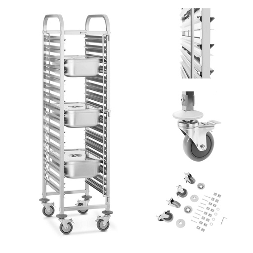 Royal Catering RCTW-16GN.1 catering cart for transporting 16 GN 1/1 tray containers