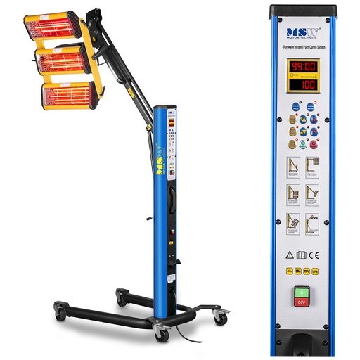 Paint drying infrared heat radiator on stand 3300W IR-DRYER3000.1