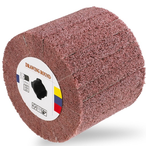 Nylon polishing roller 120 x 100 mm M19 grit 80 MSW-WHEELS-80A