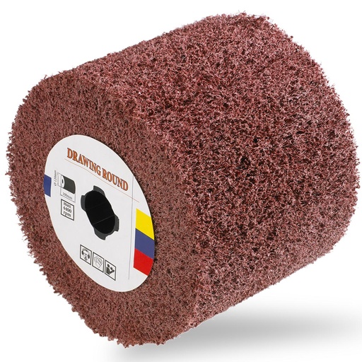 Nylon polishing roller 120 x 100 mm M19 grit 80 MSW-GRIWHEEL-80