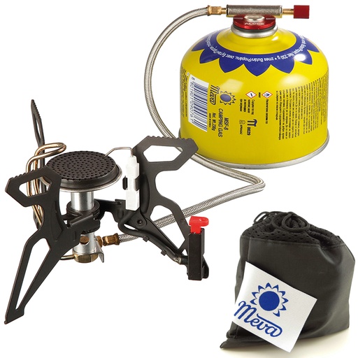 Tourist stove with gas heater and piezo burner SPIDER PRO 3kW