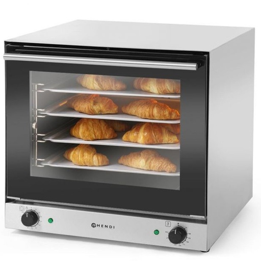 H90 elektriskā konvekcijas cepeškrāsns 4 paplātēm 595x595mm Hendi 227060