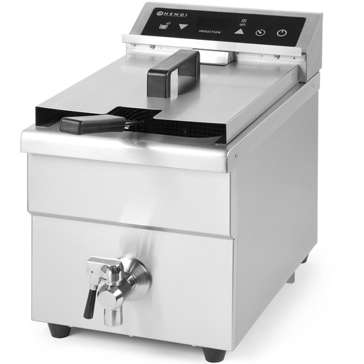 Kitchen Line 8L induction fryer with tap Hendi 215012