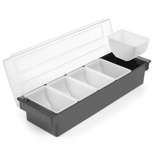 Hendi 552131 bartender container for drink accessories 5 containers