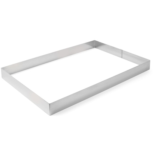Stainless steel rectangular bakery rant 585x385x60mm Hendi 512425