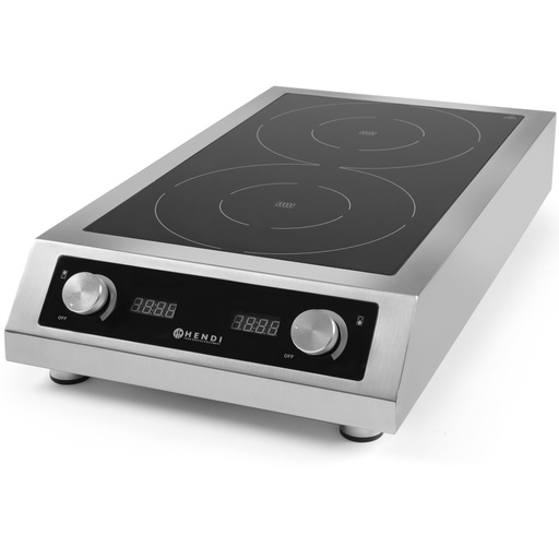 Double induction stove 2x 3500W model 7000 Hendi 239346