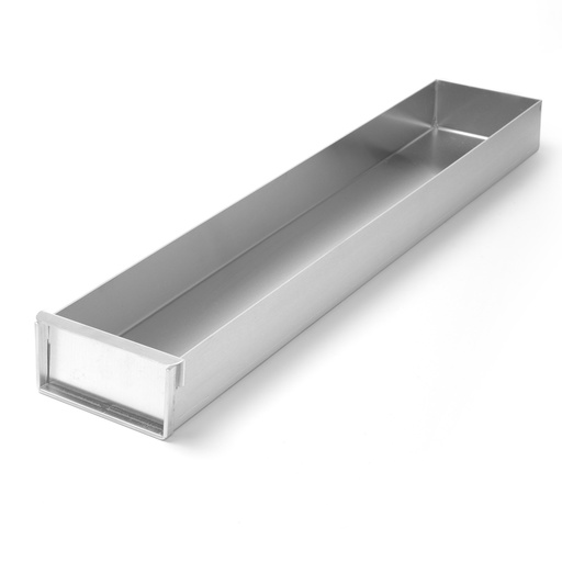 Rectangular lockable aluminum pastry sheet 580x100x(H)50mm Hendi 689851