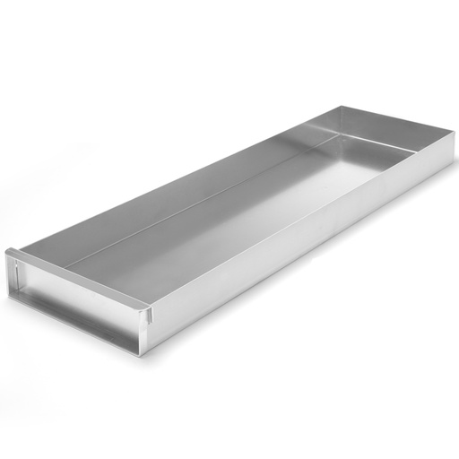 Closable aluminum confectionery tray oblong 580x200x(H)50mm Hendi 689868