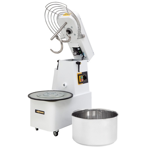 Spiral mixer with removable bowl 2 speeds 25kg 88kg/h Hendi 222928