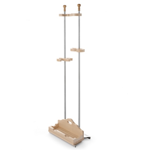 Lilly Codroipo Hendi 617762 freestanding pizza shovel and brush rack for 3 places