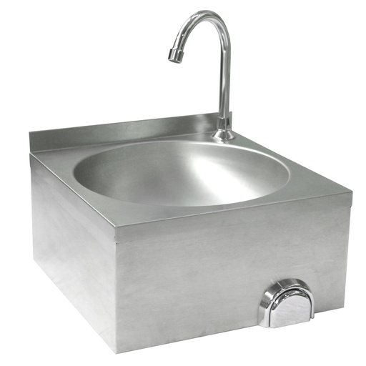 Hendi 810316 touchless stainless steel wall-mounted kitchen sink