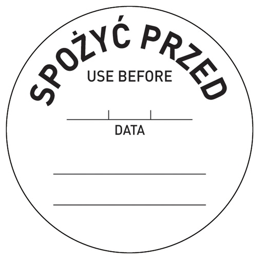 Food safety stickers consume before EN EN 500 pcs. Hendi 850145