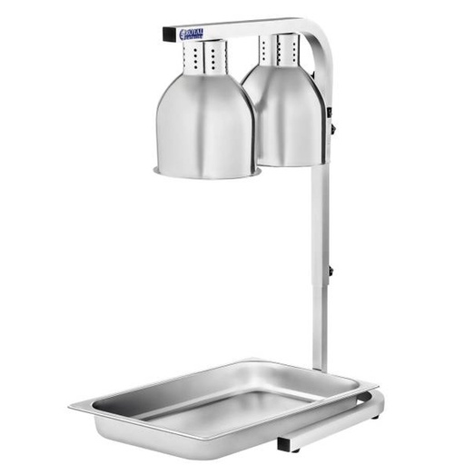 Table-top food warming lamp 2 x 275W Royal Catering RCWB-550I