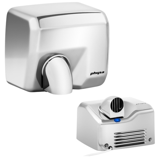 Automatic wall-mounted hand dryer 2000W silver Physa Vella silver