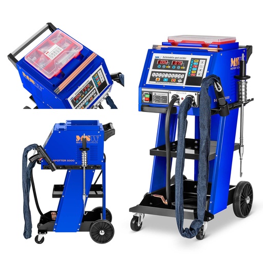 Body spotter welder for pulling out body dents 5000A