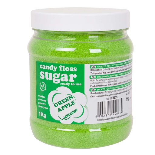 Zaļā cukurvate ar ābolu aromātu 1kg