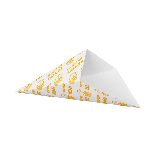 Beļģu kartupeļu frī kartupeļu iepakojuma konuss SMALL 14.5x24.5cm ietilpība 200g 100gab.