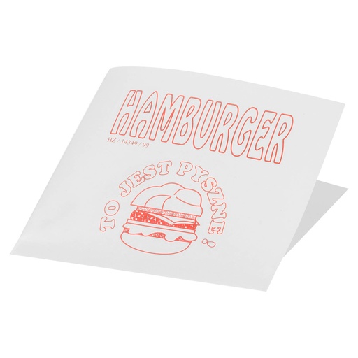 Iepakojuma aploksnes maisiņš HAMBURGER 15x15cm ar plēves pārklājumu 200gab.