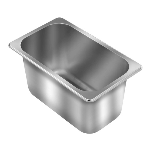 GN1/4 nerūsējošā tērauda ēdināšanas trauks 15cm augsts 3,6L