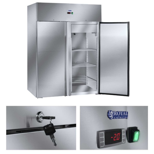 Refrigerator refrigerator cabinet double stainless steel from -2 to 8deg;C 1168L