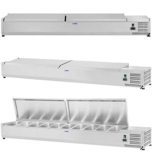 Refrigerator rack with steel lid 10x GN1/4 200cm