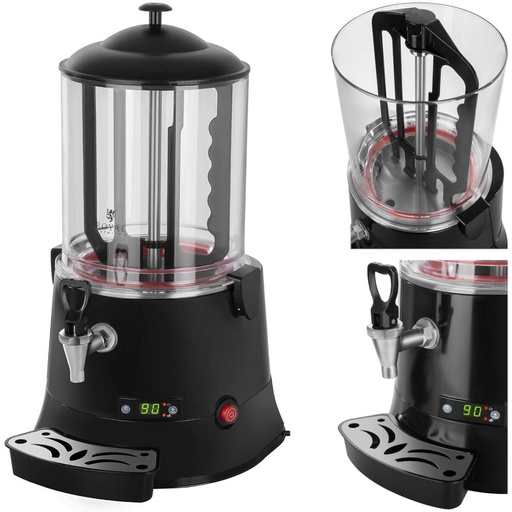 Chocolate maker hot chocolate dispenser heater 30-90deg;C 10L