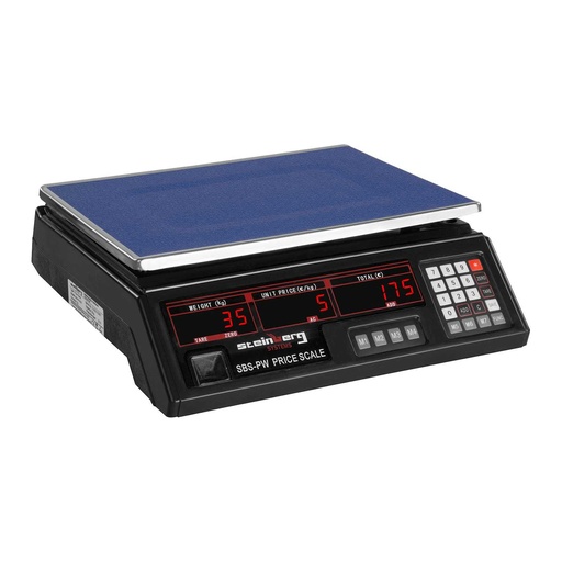 Commercial price store scale black 30kg / 2g
