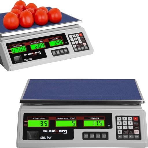 Commercial price store scale white 35kg / g