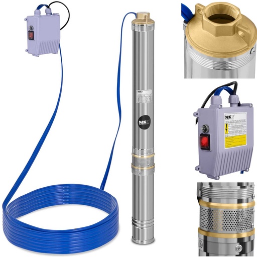 MSW 4800 L/hr submersible well pump to 91 m