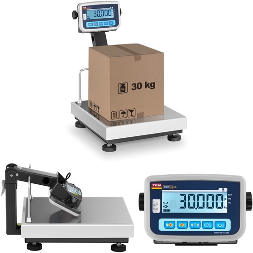 Įteisintos platforminės svarstyklės BEKO+ TEM RS232 30kg / 10g