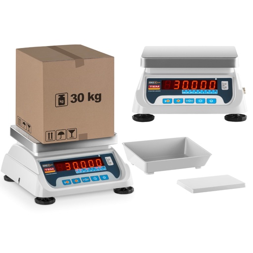 Komercinės svarstyklės su įteisinimu BEKO+ TEM RS232 30kg / 10g