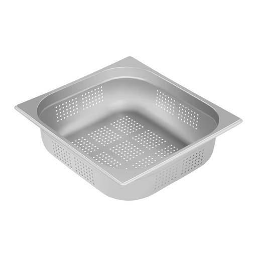 GN2/3 100 mm perforated stainless steel catering container