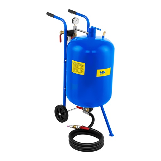Mobile siphon sandblasting machine on wheels 79 L MSW
