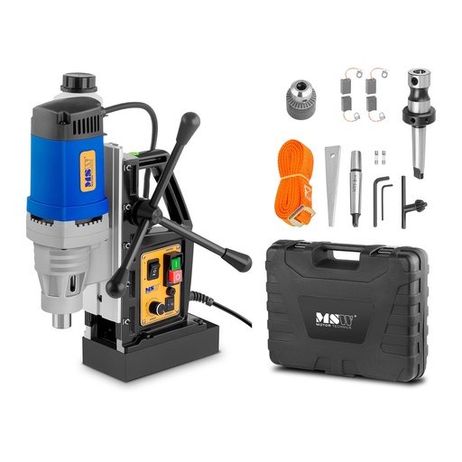 Magnetic drilling machine with magnetic foot + Case 1380W MSW-MD32-PRO