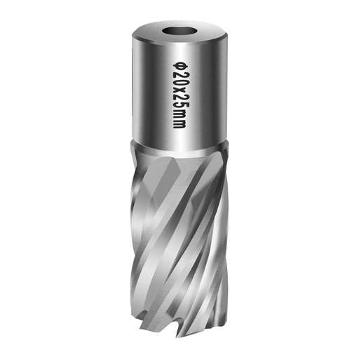 Core drill trepanning cutter steel M2 20 x 25 mm MSW-CDB-25/20