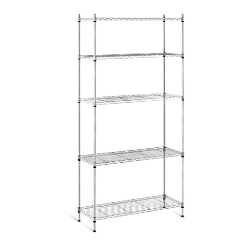 Wire openwork storage rack grey color 180x90x35cm up to 150kg