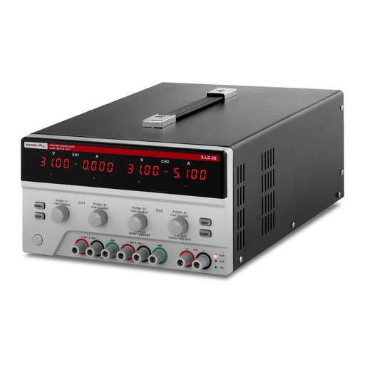 Laboratory power supply 3 channels 0-30VDC 0-5A S-LS-28