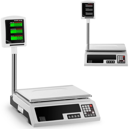 Store platform scale 34x23cm power supply + battery 30kg / 1g
